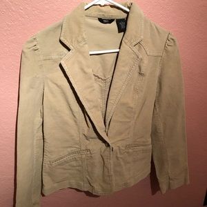 tan corduroy blazer